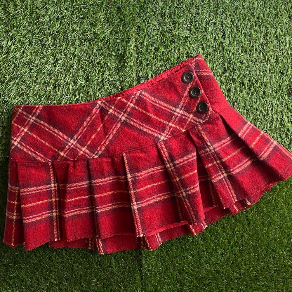 Vintage Abercrombie kids plaid skirt